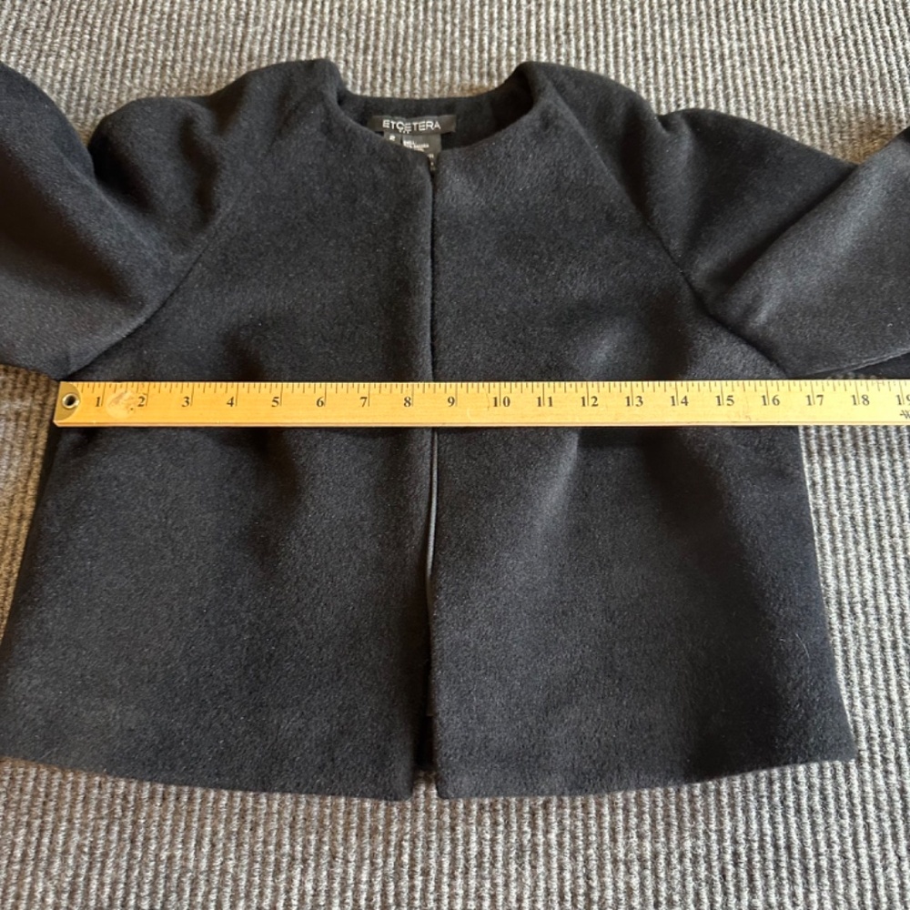 Etcetera Angora Wool Blend Jacket In Black Women'… - image 6